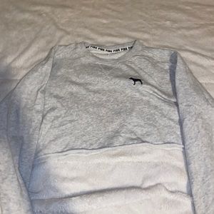 pink cropped long sleeve